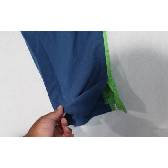 Nike Men Blue Vintage Wind Breaker Pants V Cut Ankle Size Large - Picture 3 of 12